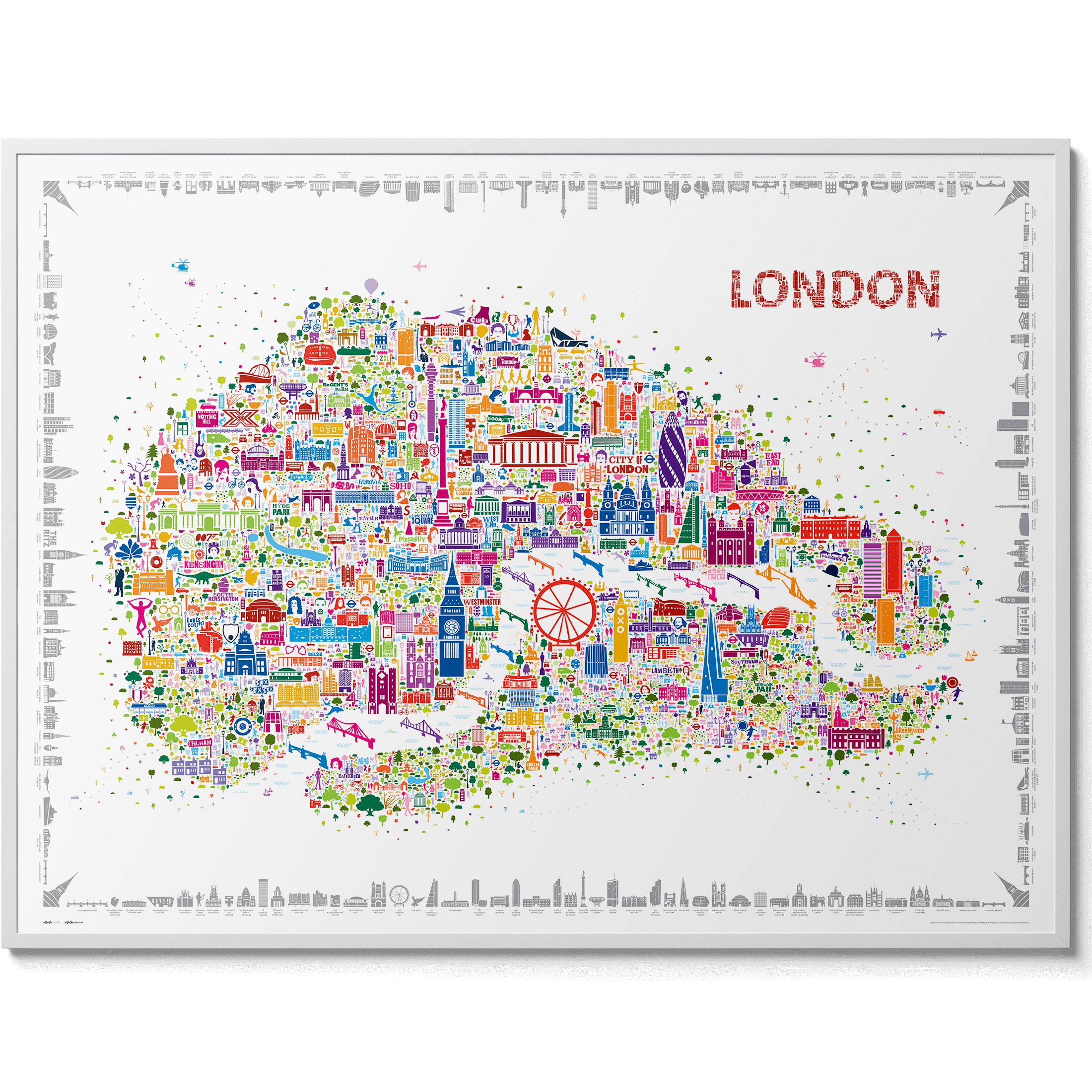 Iconic London Poster | City Map Wall Art for Home Décor – Alfalfa