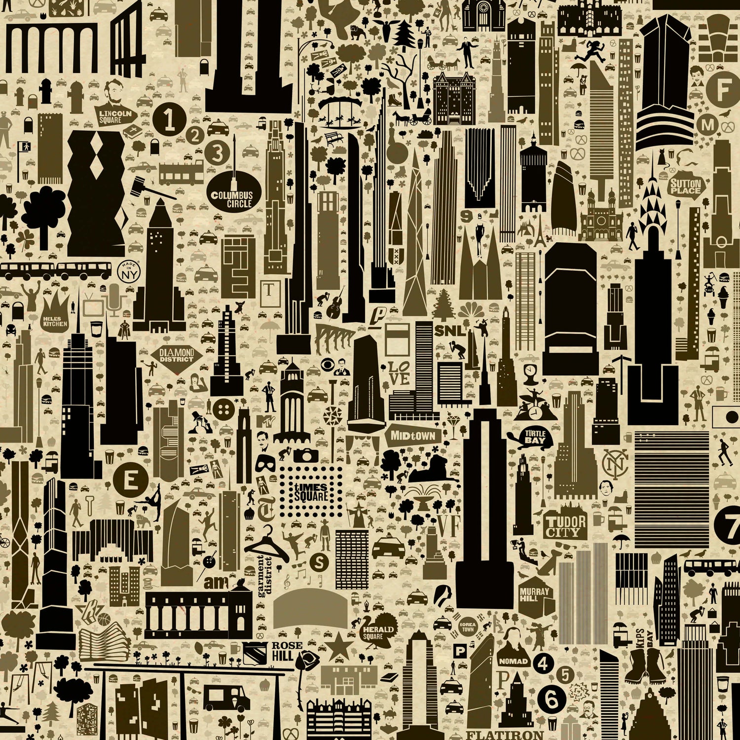 Iconic Manhattan: Antique Edition