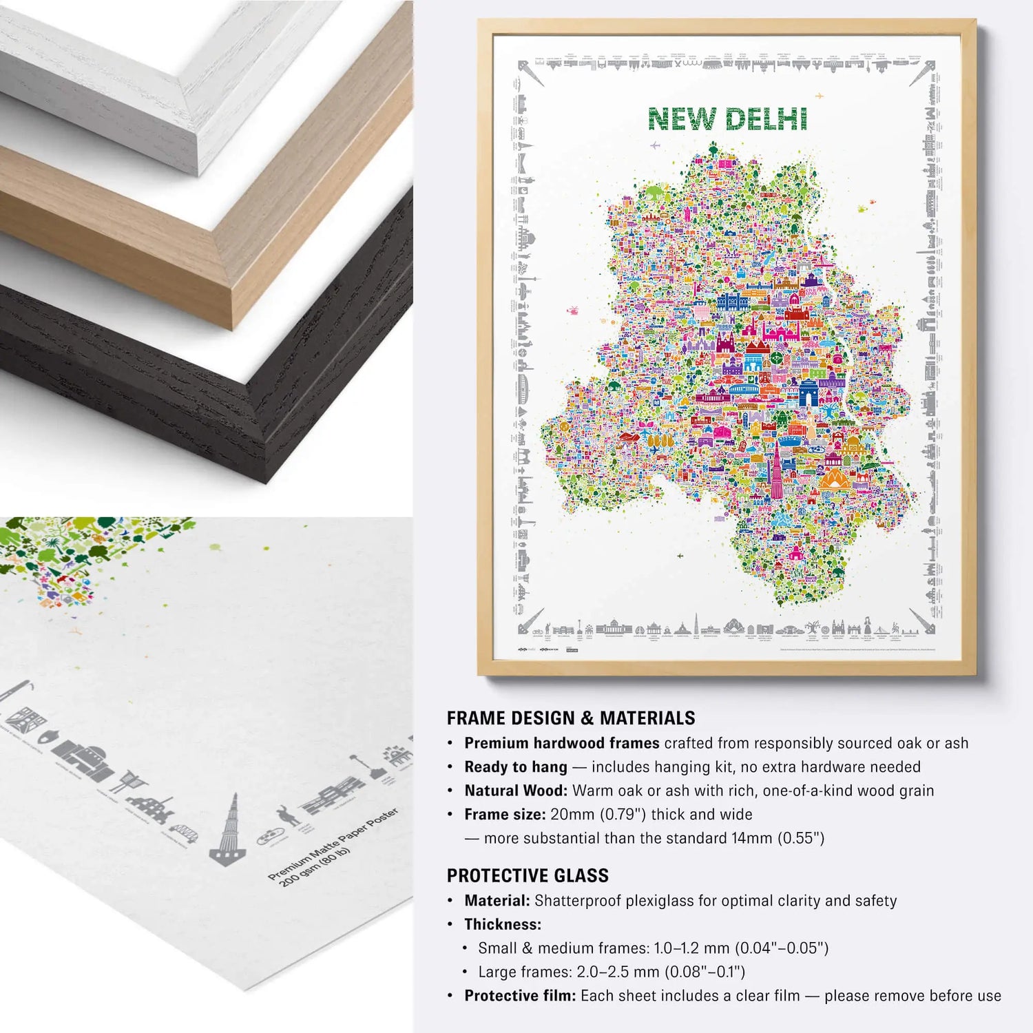 Iconic New Delhi Poster