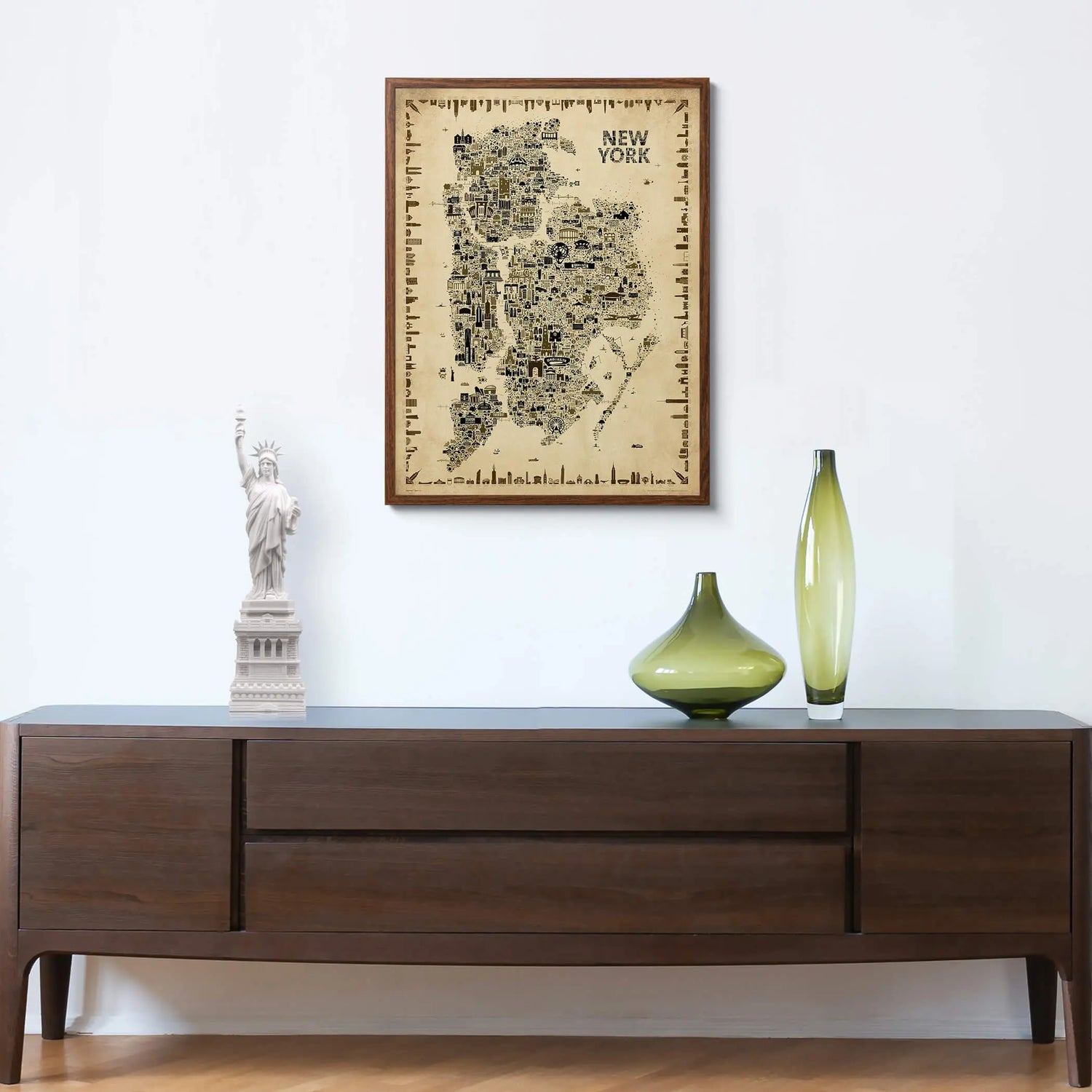 Iconic NYC All Boroughs: Antique Edition