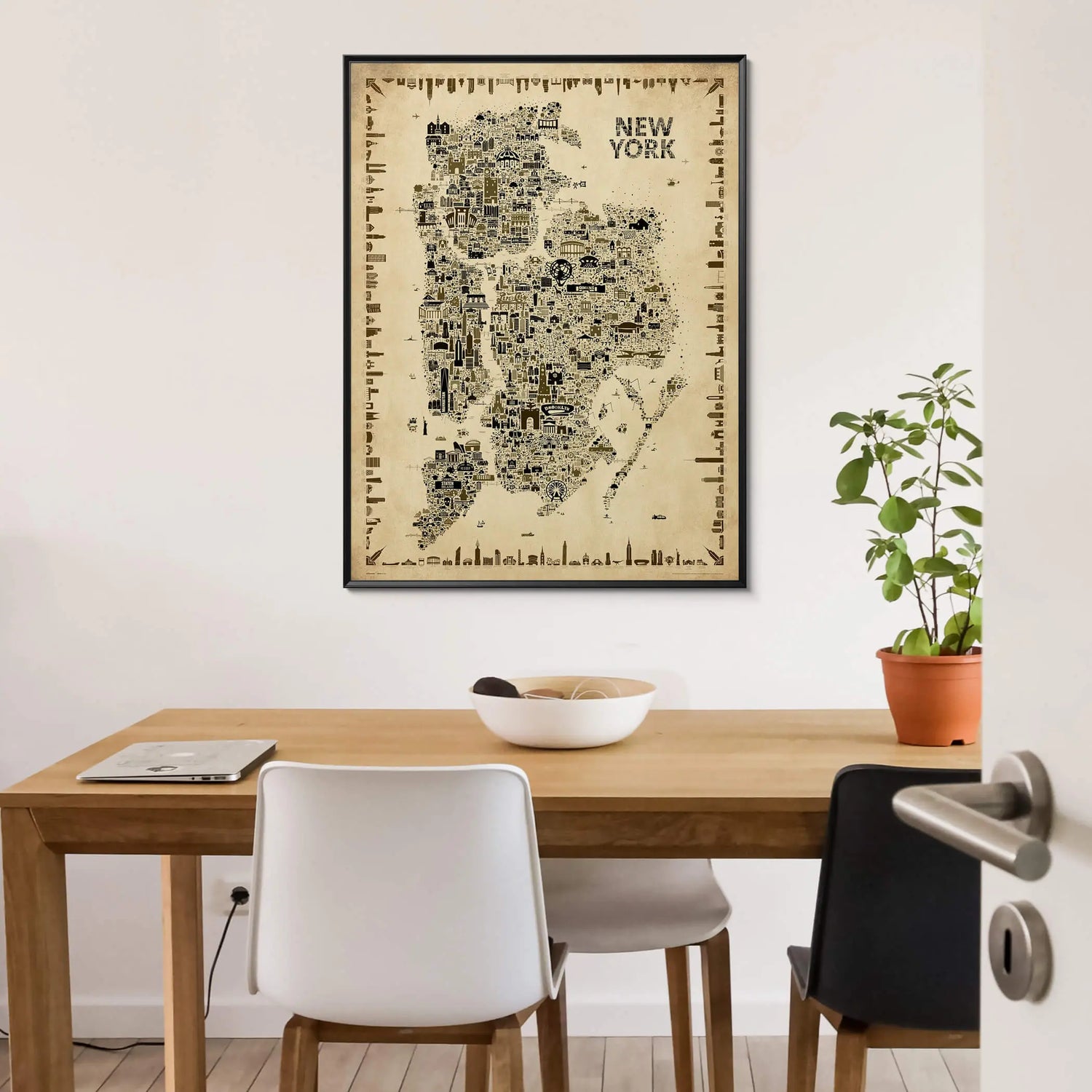 Iconic NYC All Boroughs: Antique Edition