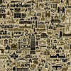 Detailed close-up of Bengaluru city map art print highlighting iconic landmarks like Vidhana Soudha, Cubbon Park, and Brigade Road in a hand-drawn vintage style.