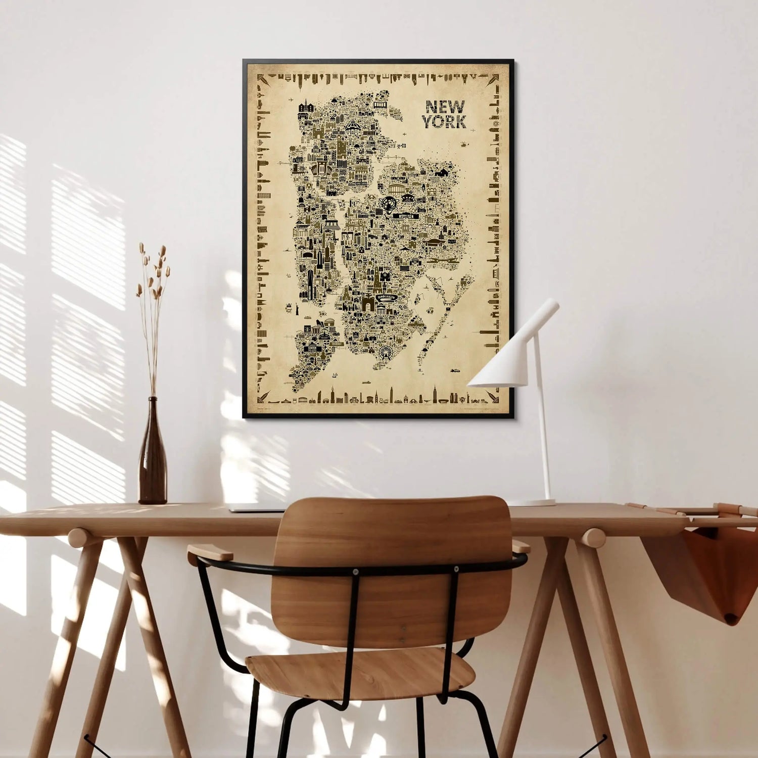 Iconic NYC All Boroughs: Antique Edition