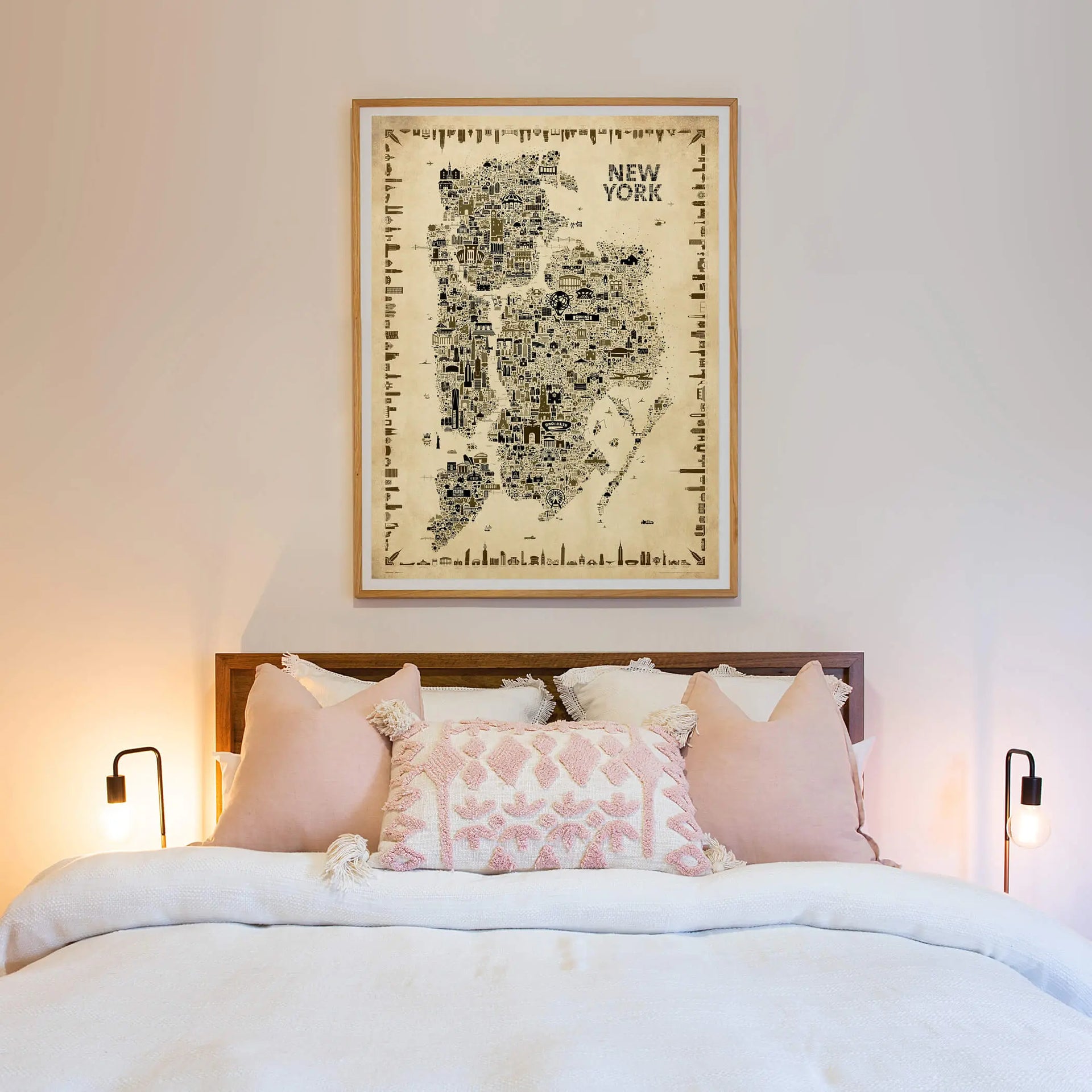 Iconic NYC All Boroughs: Antique Edition