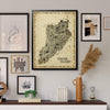 Iconic Staten Island Antique Edition featured within a curated gallery wall of framed artwork, creating sophisticated vintage New York home décor.