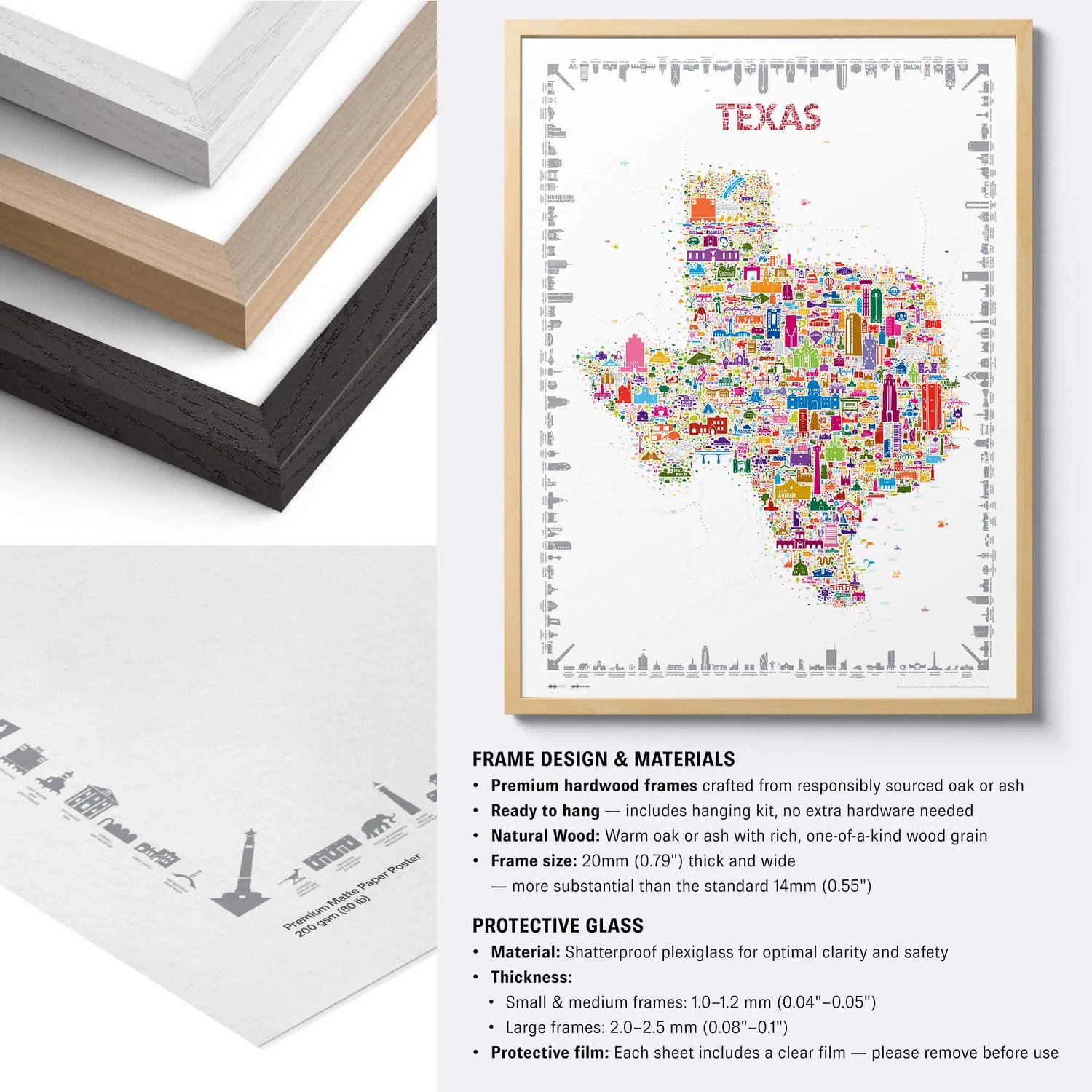 Iconic Texas Poster