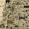 Detailed close-up of The Bronx Antique illustrated map showing neighborhoods and landmarks including Fordham, University Heights, Morris Heights, Bathgate, Tremont, Allerton, Pelham Gardens, Bronx Park, Morris Park, Bronxdale, Soundview, and surrounding architecture and local icons.