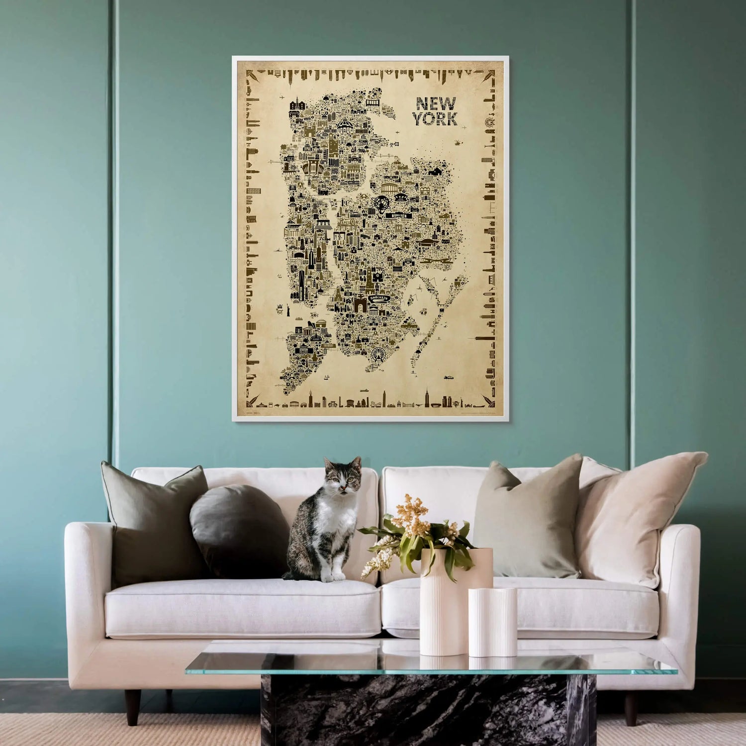 Iconic NYC All Boroughs: Antique Edition